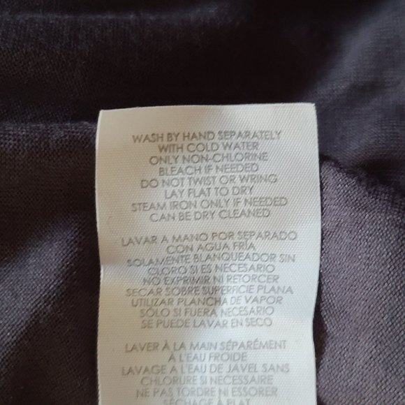 CABI Faux Wrap Fickle Tee Gray Sz XS Cap Slv Jersey Knit Style 3058 EUC - Picture 9 of 10